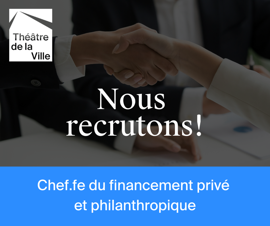 Offre d'emploi - Chef.fe du financement privé et philanthropique.