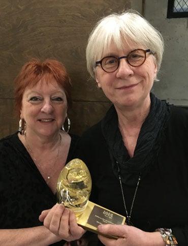 Johanne Aubry et Danielle Bilodeau accueille le prix Opus