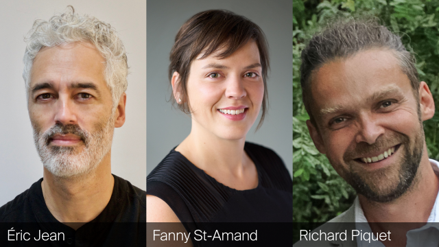 Les nouveaux directeur.rice.s : Éric Jean, Fanny St-Amand et Richard Piquet