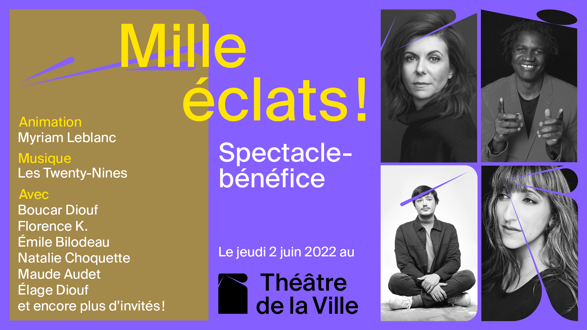Visuel de la soirée-bénéfice