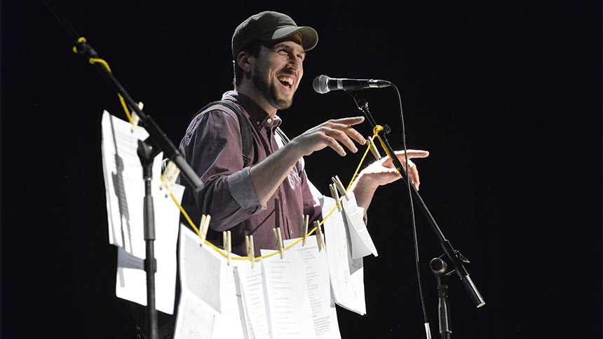 David Goudreault sur scène