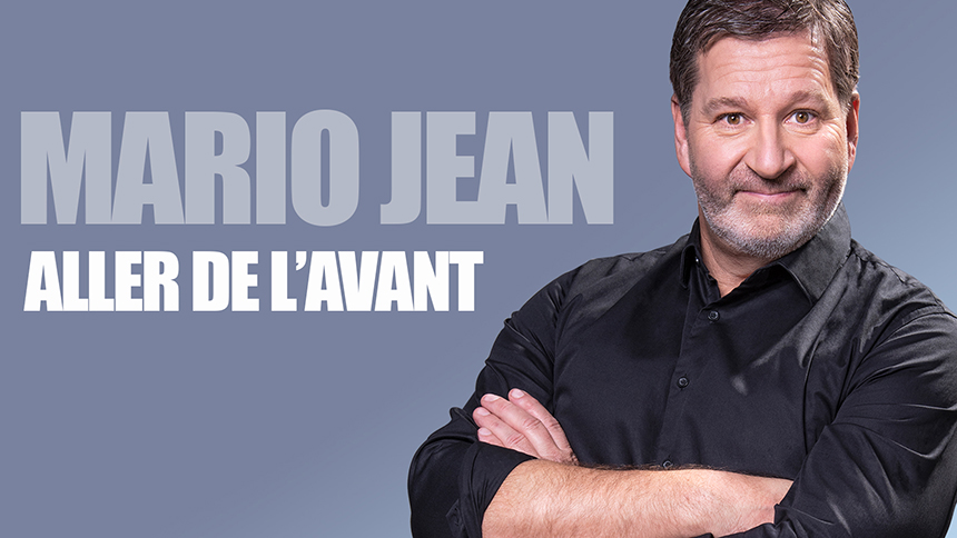 Mario Jean sur fond violet